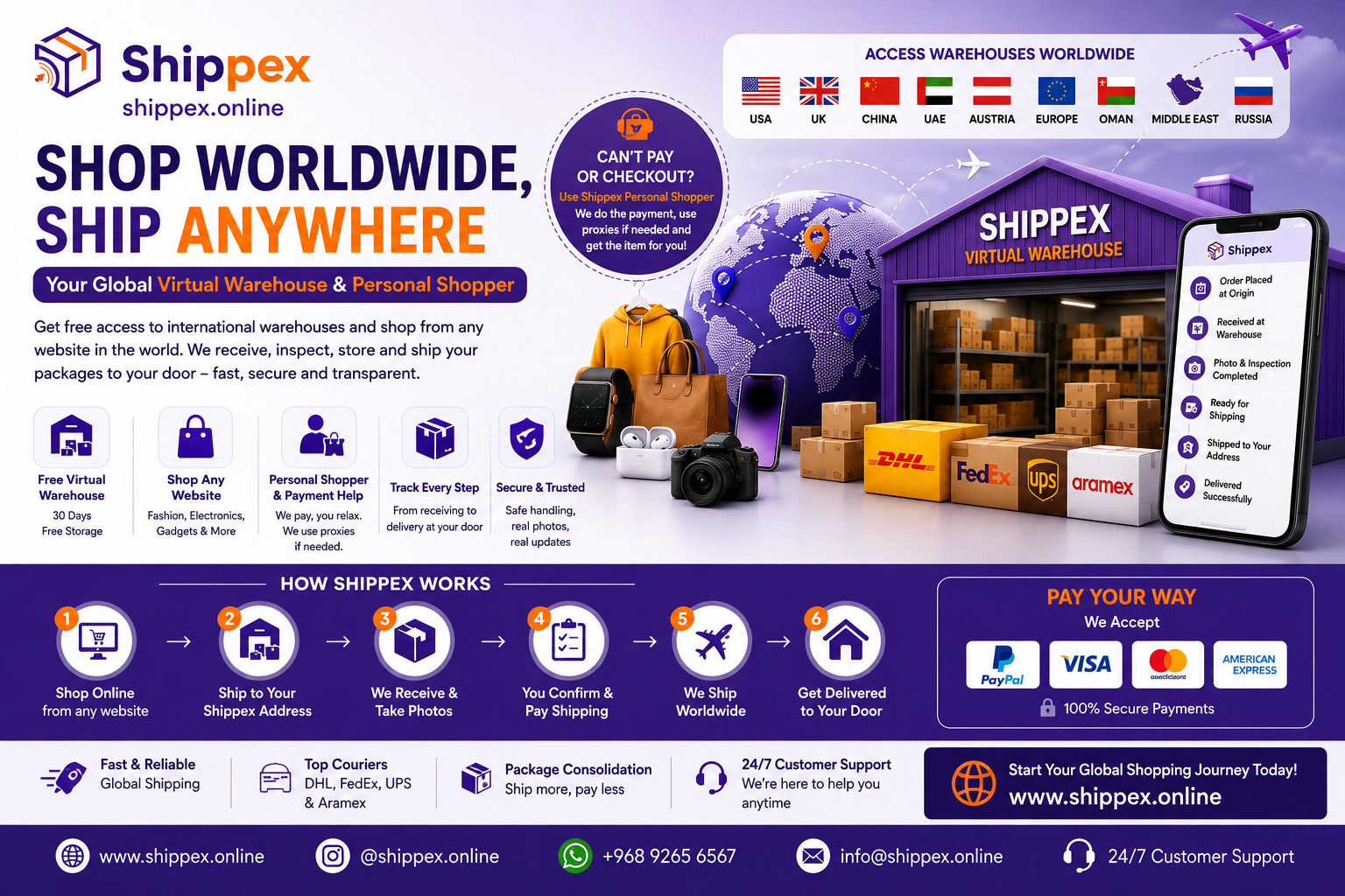     Unlock Global Shopping – Virtual Warehouse Access by Shippex - Read article