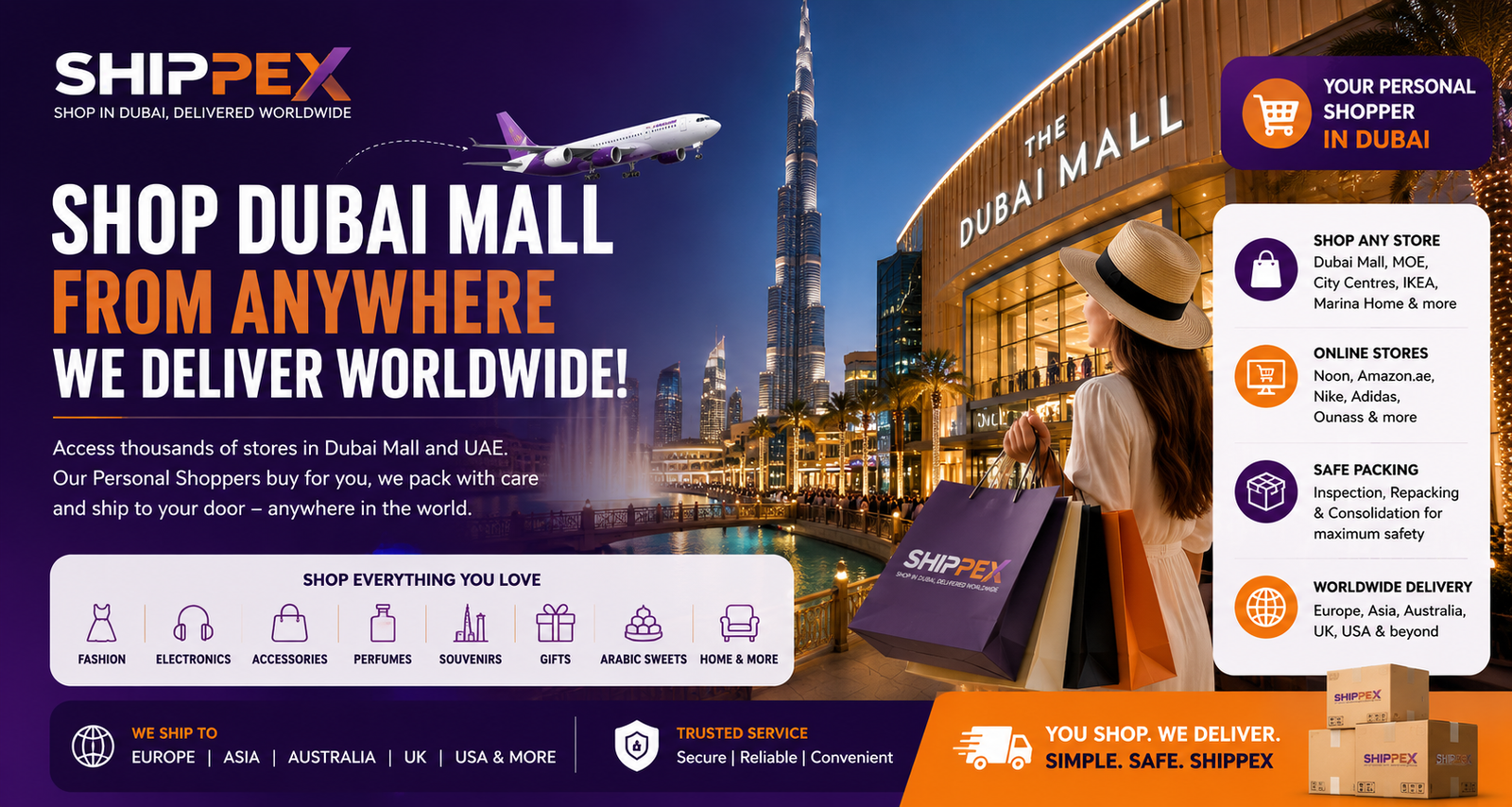     Miss Dubai Shopping? Get Dubai Mall Delivered to Your Door Worldwide | Shippex