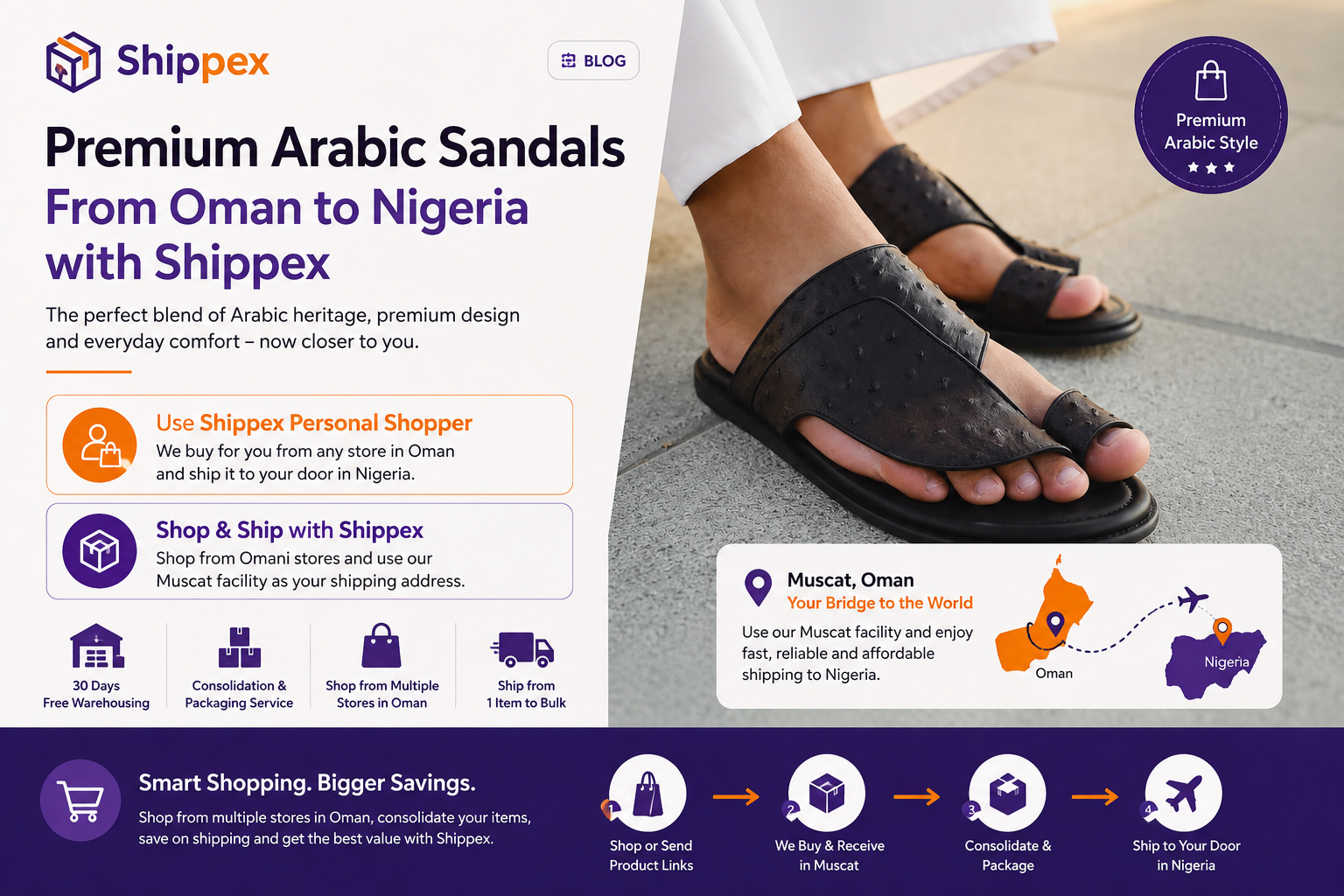     Premium Arabic Sandals from Oman to Africa ⭐  | Shippex Blog